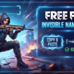 Free Fire Invisible Name Space Copy Paste (100% Working)